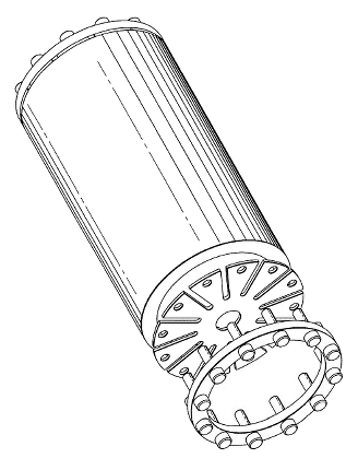 Ultrasonic polar mount assembly