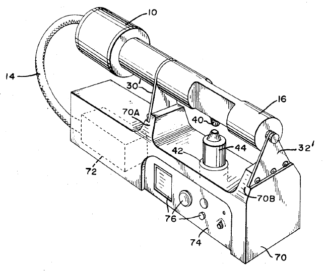 Lateral drive ultrasonic metal welding horn supported by two vertical members (Shoh patent 3,752,380)