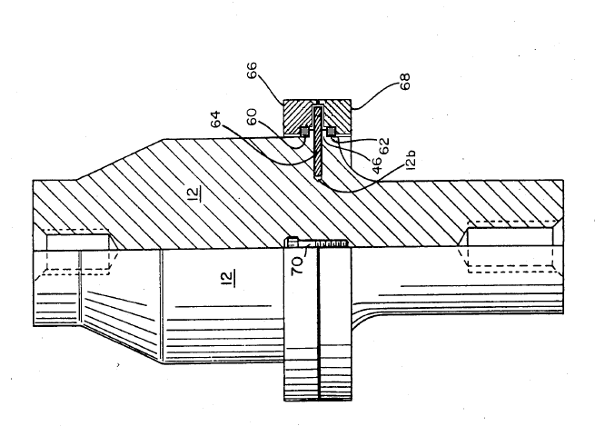 Ultrasonic booster O-ring mount (bolted design) with antirotation pins