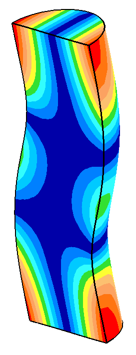 19973 Hz bending resonance for a 39.00 mm diameter ultrasonic horn