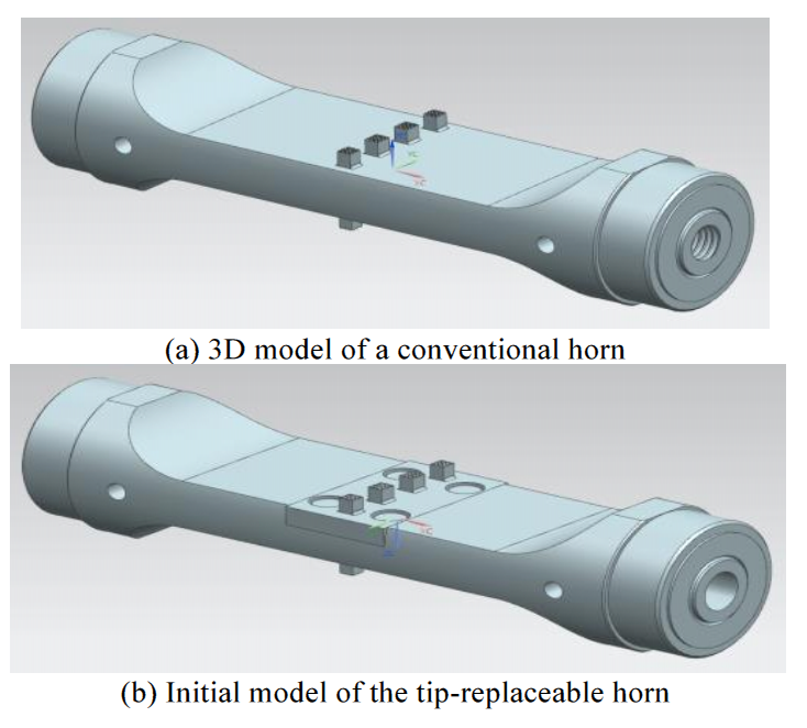 Figure 3. Full wave metal welding horn with replaceable tip